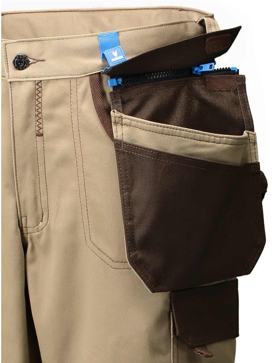 Zip TascheHose links, Holzbau